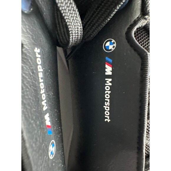 PUMA Driftcat BMW Black Lace Up Logo Blue Red Motorsport Leather Size 12 - Picture 9 of 11